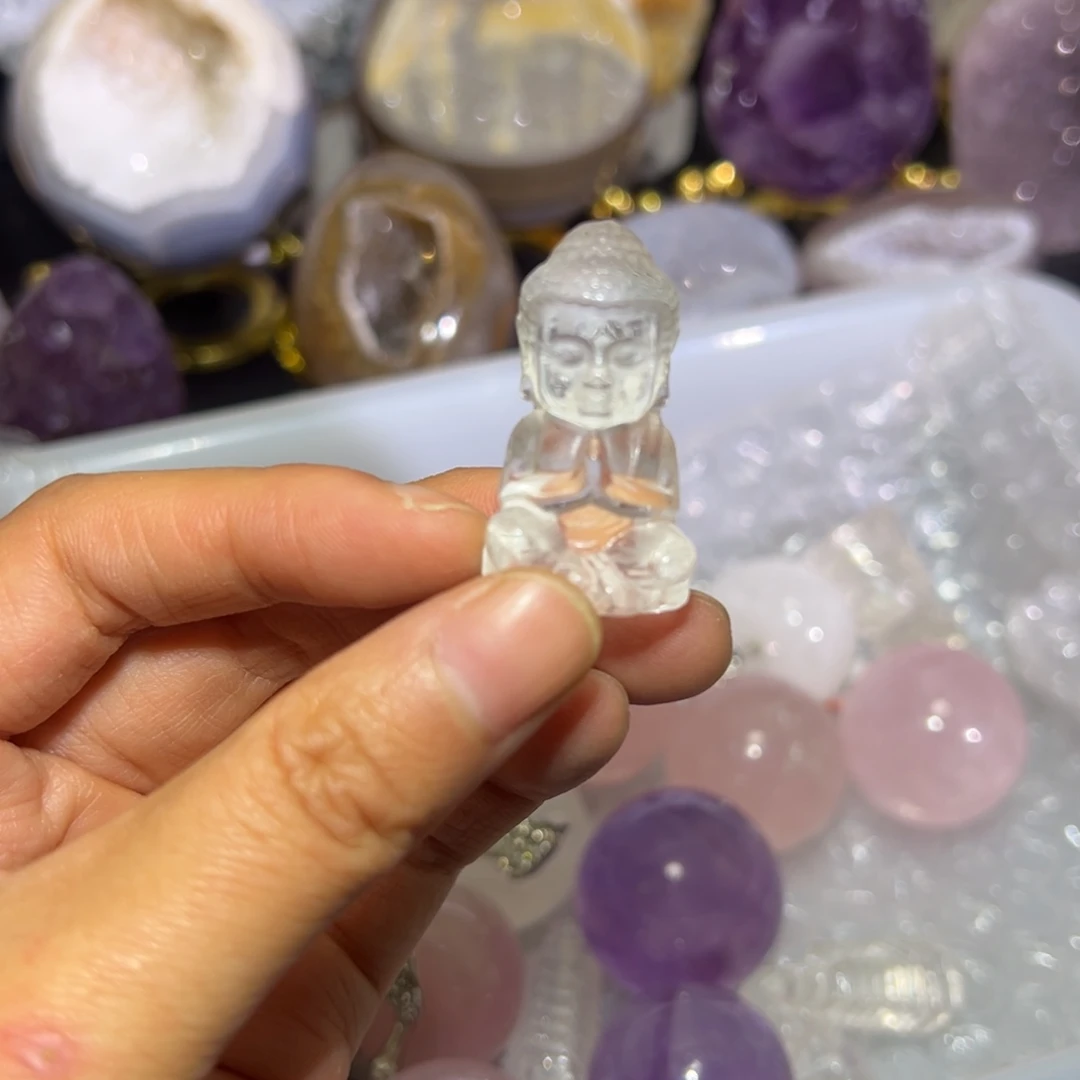 紫晶珠宝半成品未镶嵌24白水晶