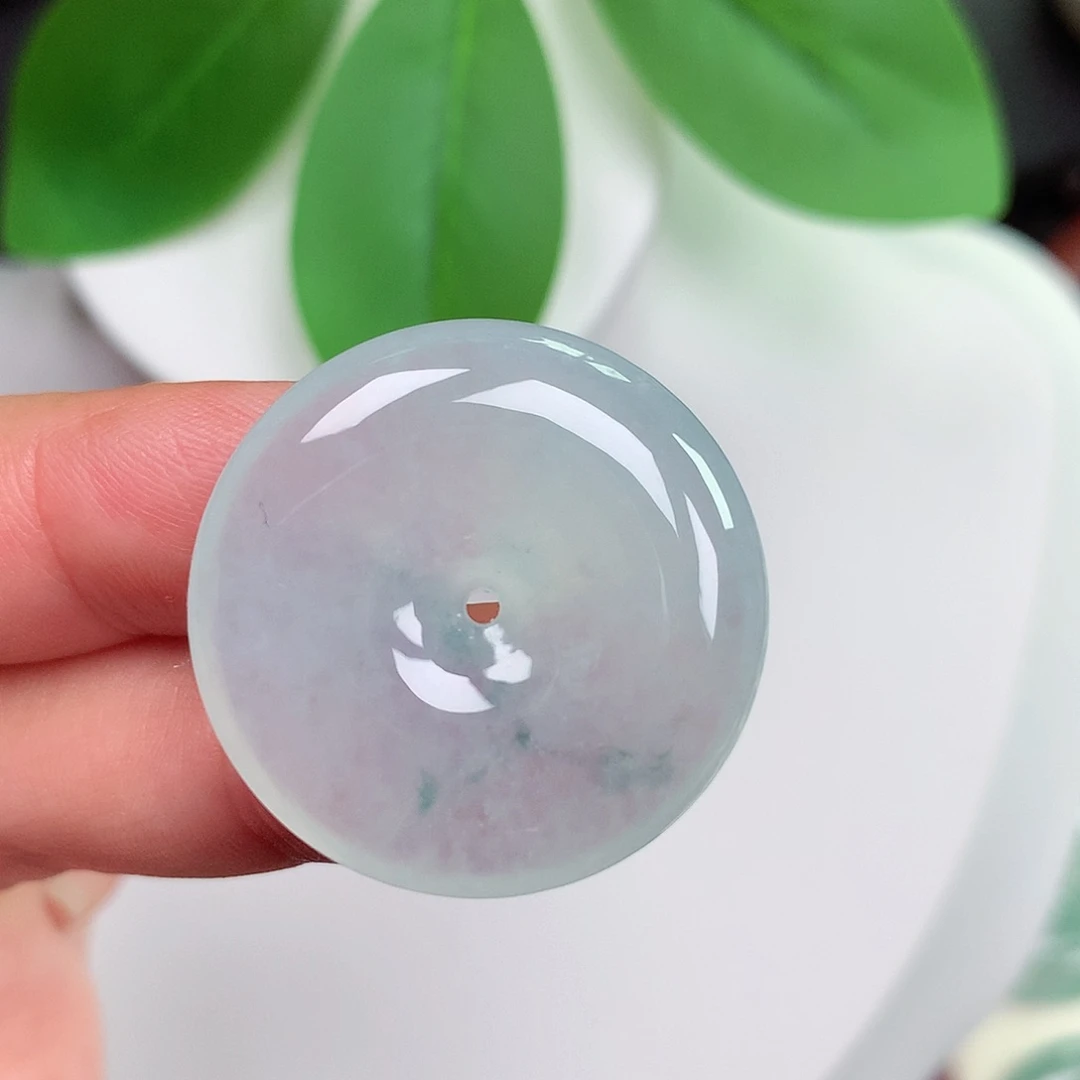 颈饰未镶嵌翡翠平安扣 27.6x5.8mm