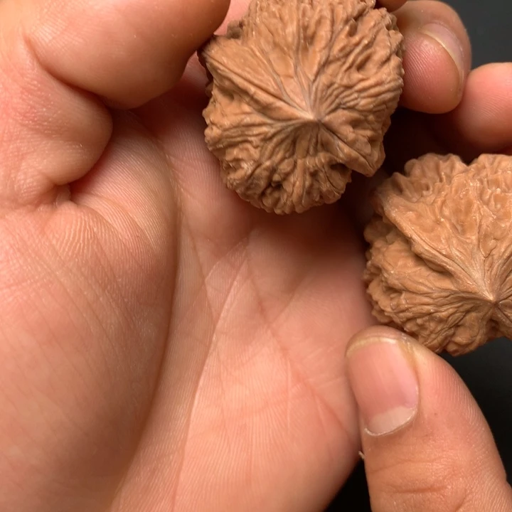 把件文玩核桃3平谷凹底22