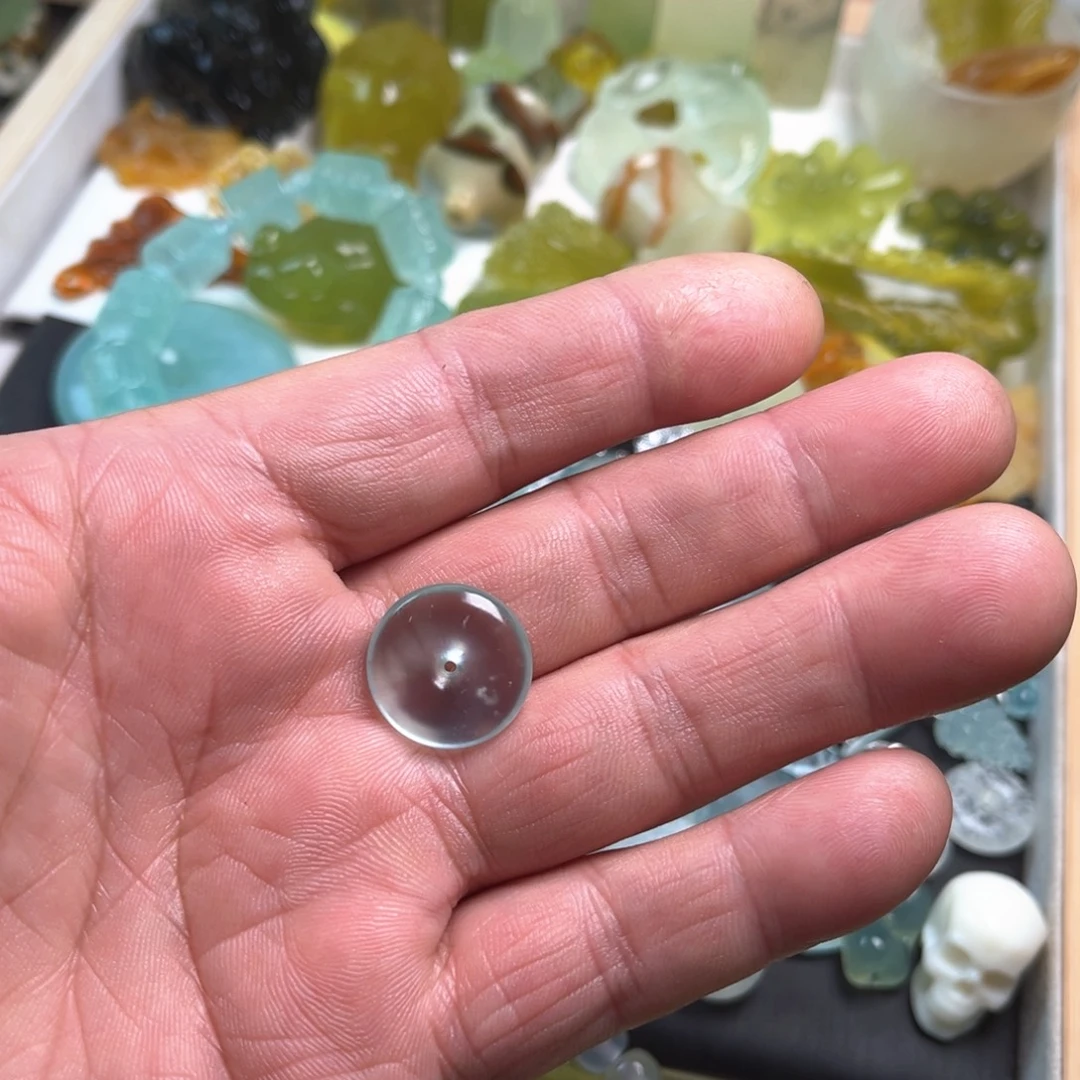 芭***乐蛇纹石玉未镶嵌颈饰