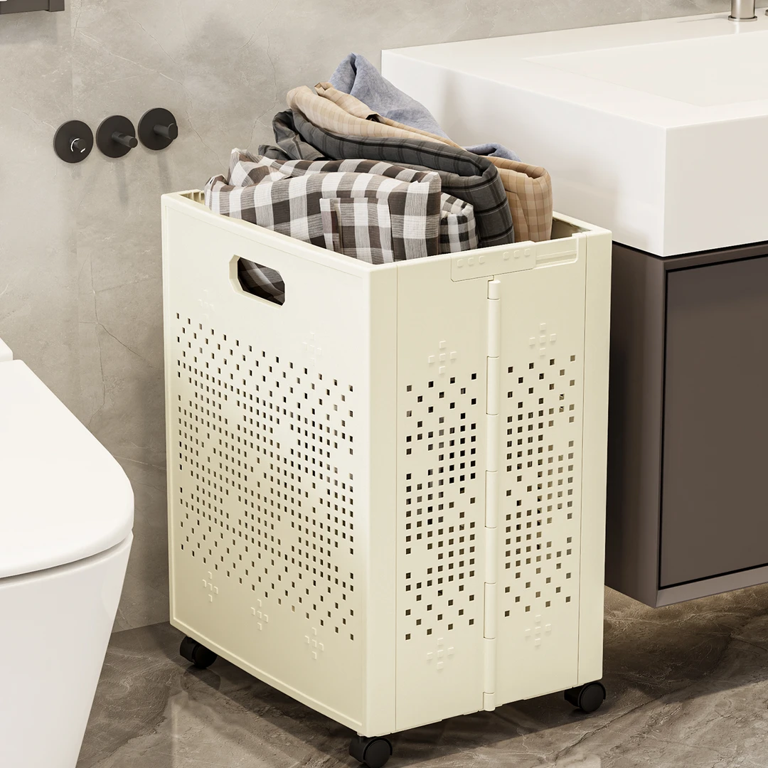 脏衣篮家用可折叠大容量收纳筐神器带轮子卫生间可移动便携脏衣篓