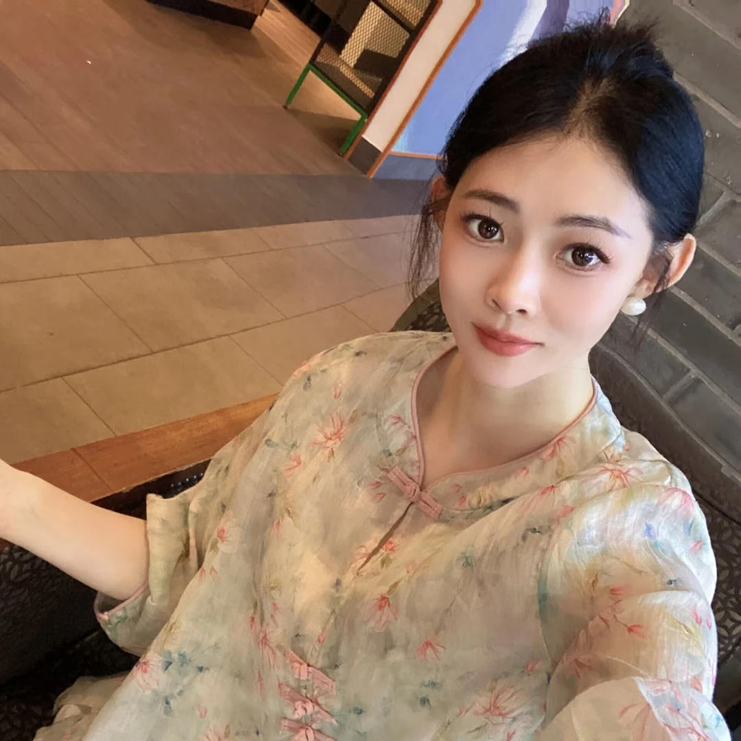 [苎麻上衣合集]高品质夏季新款苎麻短袖百搭衬衫女(501-550）