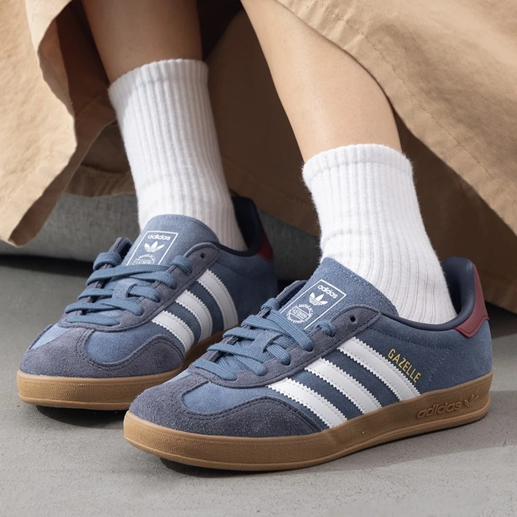 【流光风】阿迪达斯男女鞋GAZELLE德训鞋三叶草板鞋T头休闲鞋JI3522