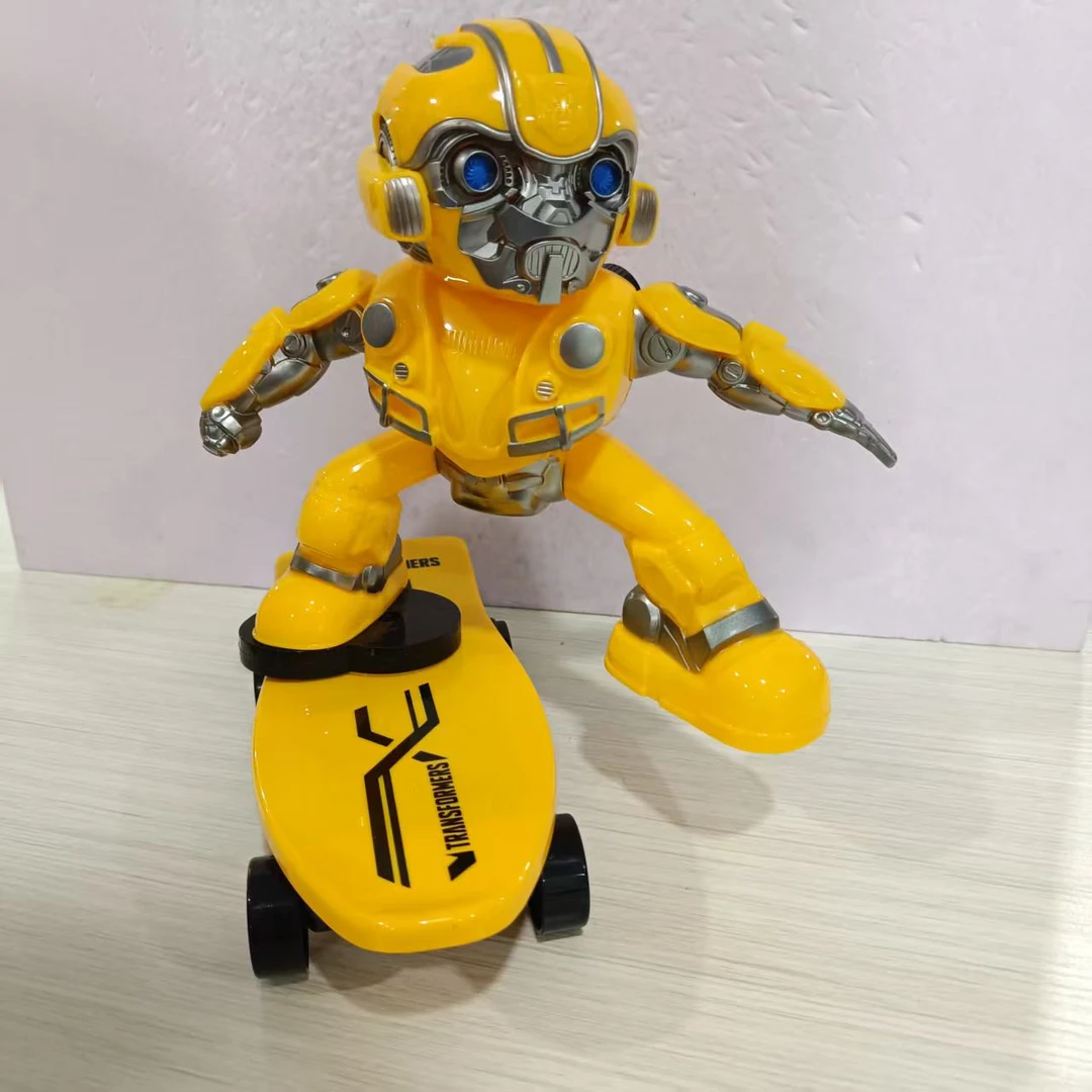 大号特技灯光音乐翻滚滑板车电动机器人玩具是男孩女孩礼物