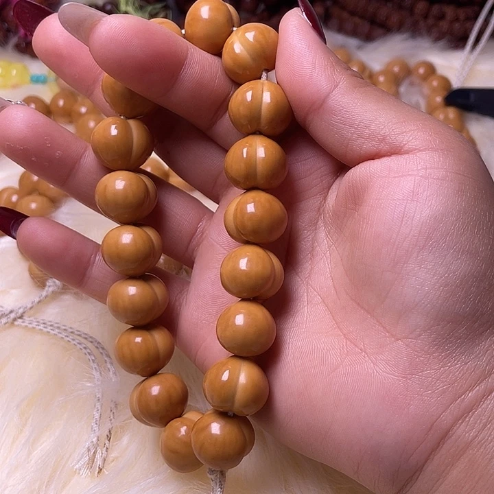 手串猴头核桃16尺寸镜面柯基屁桃手持全品无暇