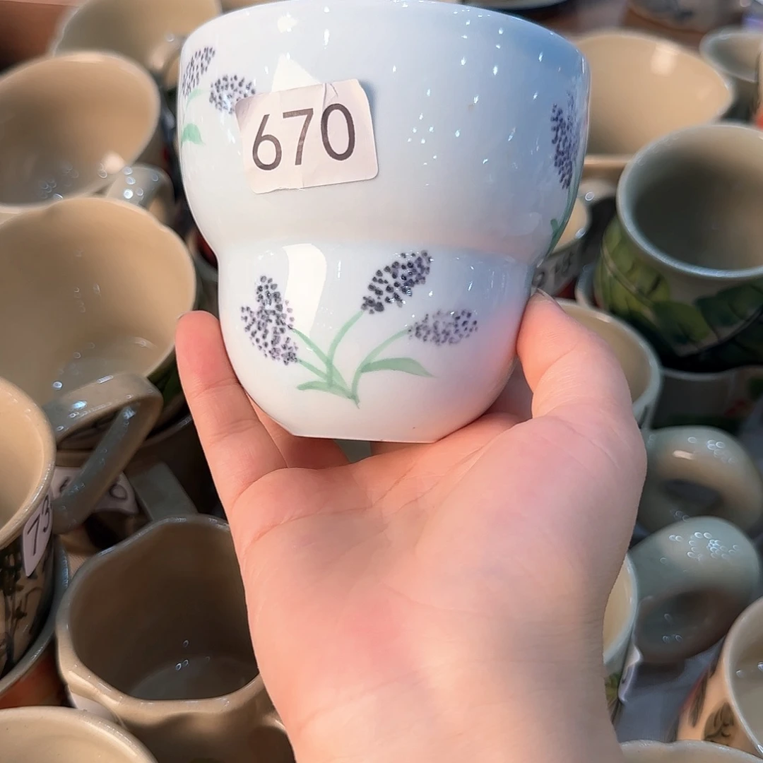 杯子景德镇陶瓷高温杯子670