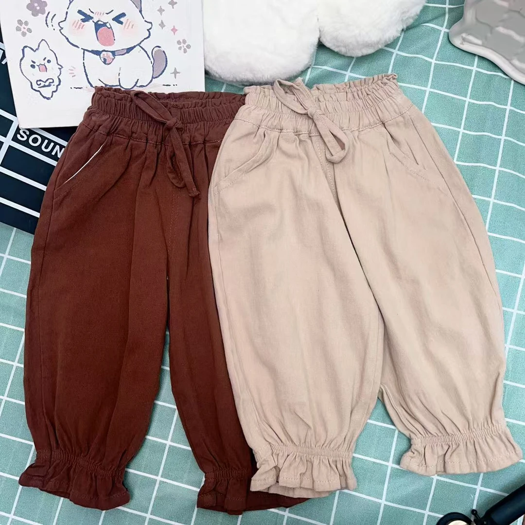 120花苞休闲裤女童春款九分裤