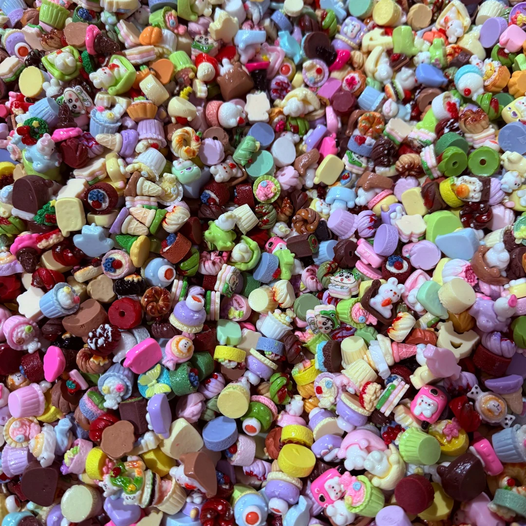 福利款微缩迷你大混钥匙扣打孔场景摆件手串发卡diy树脂配饰配件