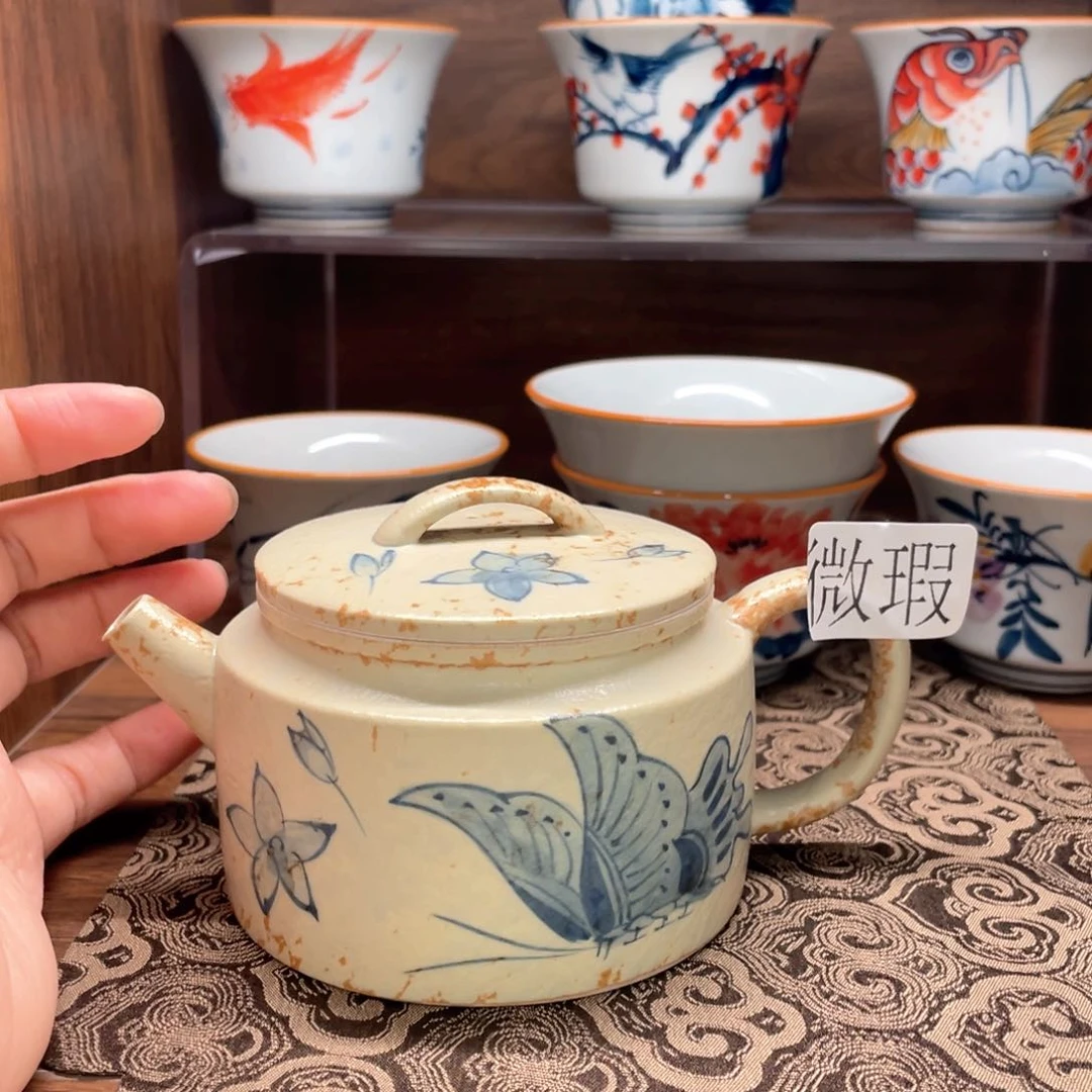 微瑕釉下彩纯手绘