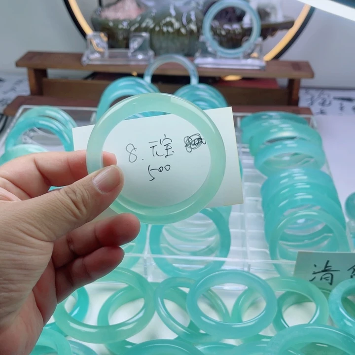 元***丫蛇纹石玉未镶嵌手镯