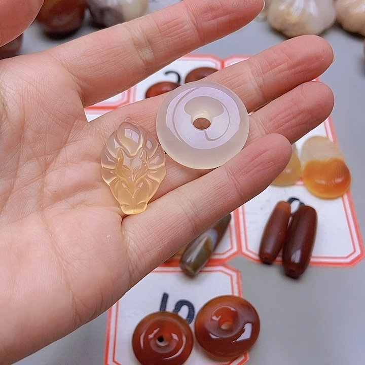【闪购商品】未镶嵌玛瑙/玉髓珠宝半成品泽***0