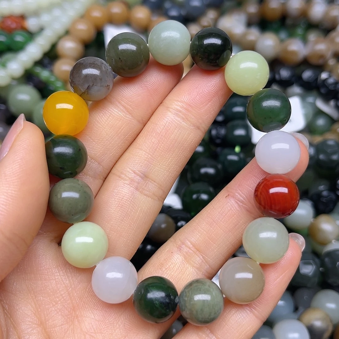 和田玉未镶嵌手链