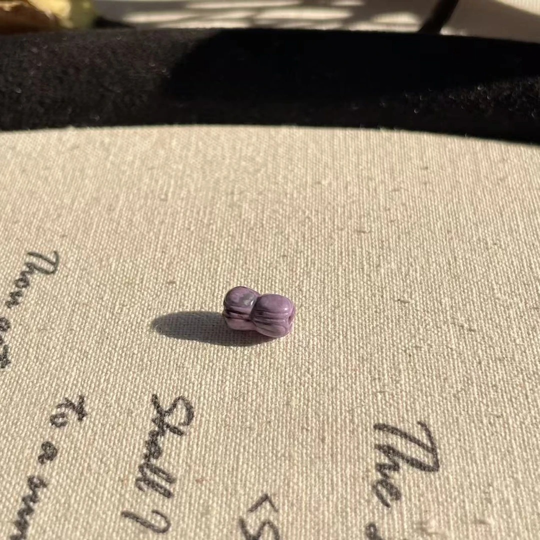 南非舒俱来紫罗兰并蒂莲单珠吊坠/AZB9204（芳蔼）