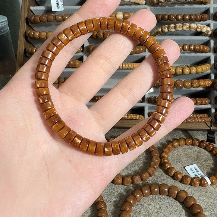 紫金鼠手串皮*_7*3.3火焰牙齿纯肉实心药片