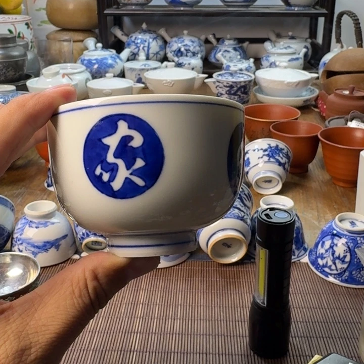 青花瓷器杯子茶具