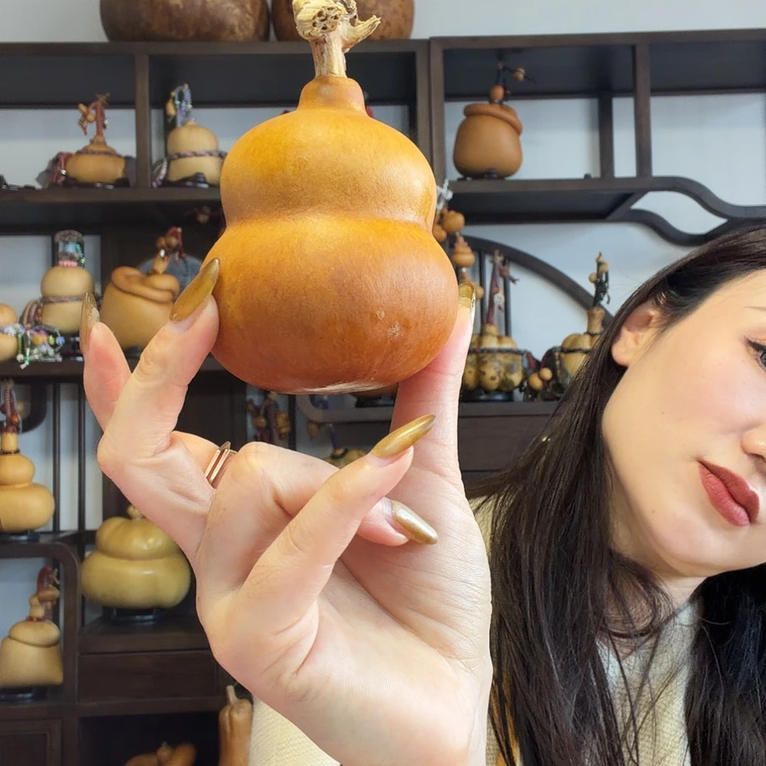 店***二微瑕老皮胖墩把件