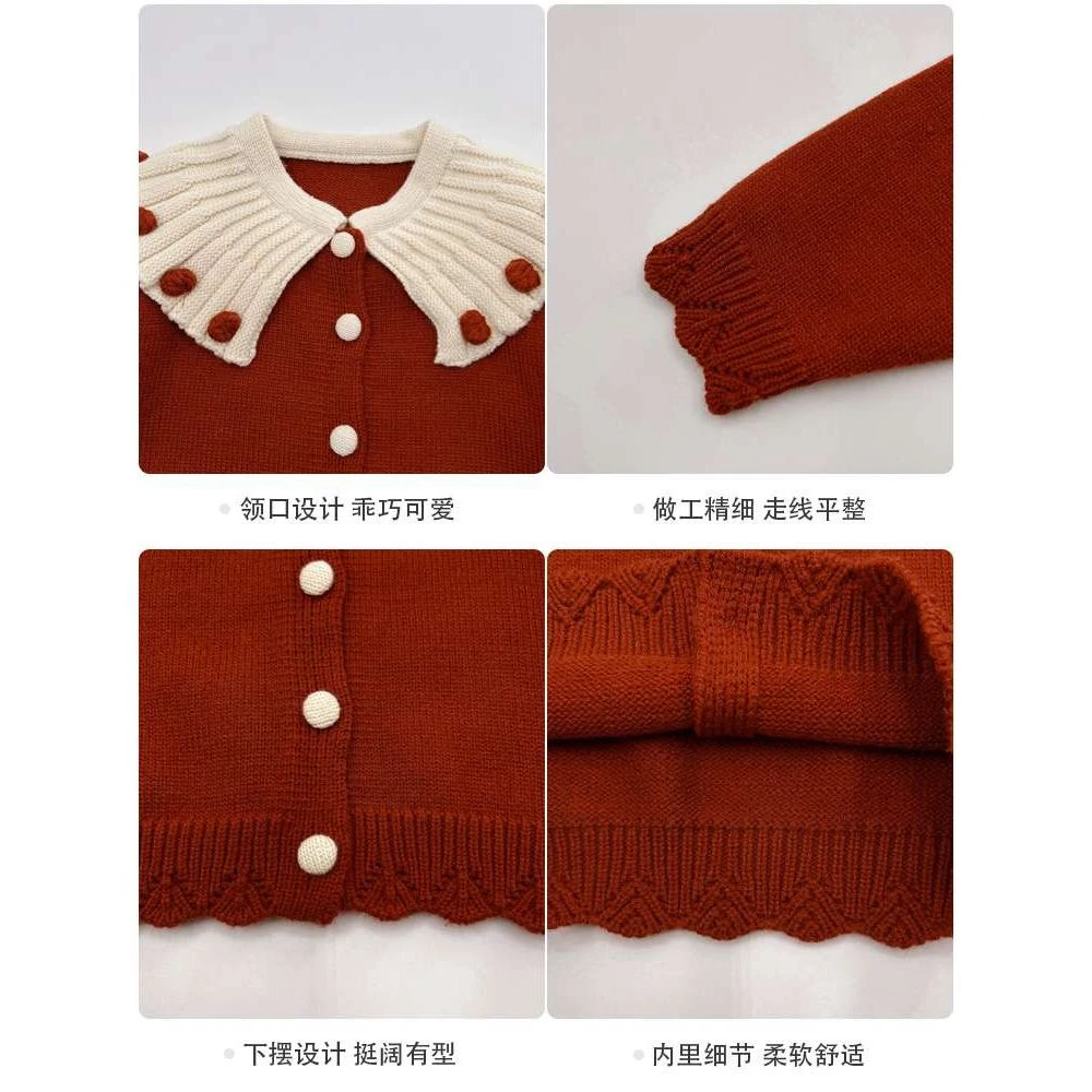 女孩春装套装新婴儿女孩服装春秋儿童秋装新年服装新年服装