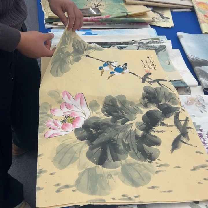 国画宣纸纯手绘字画