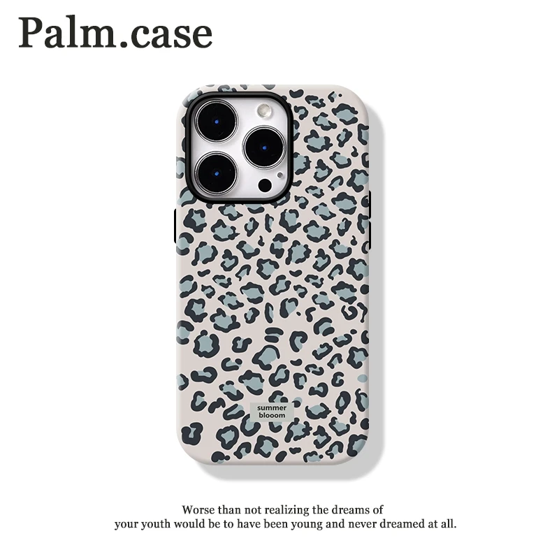 菲林二合一适用苹果/华为/oppo/vivo/小米/一加手机壳16简约豹纹