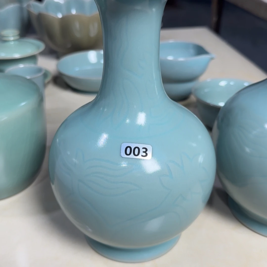 一****瓷其他全手工鹅颈瓶