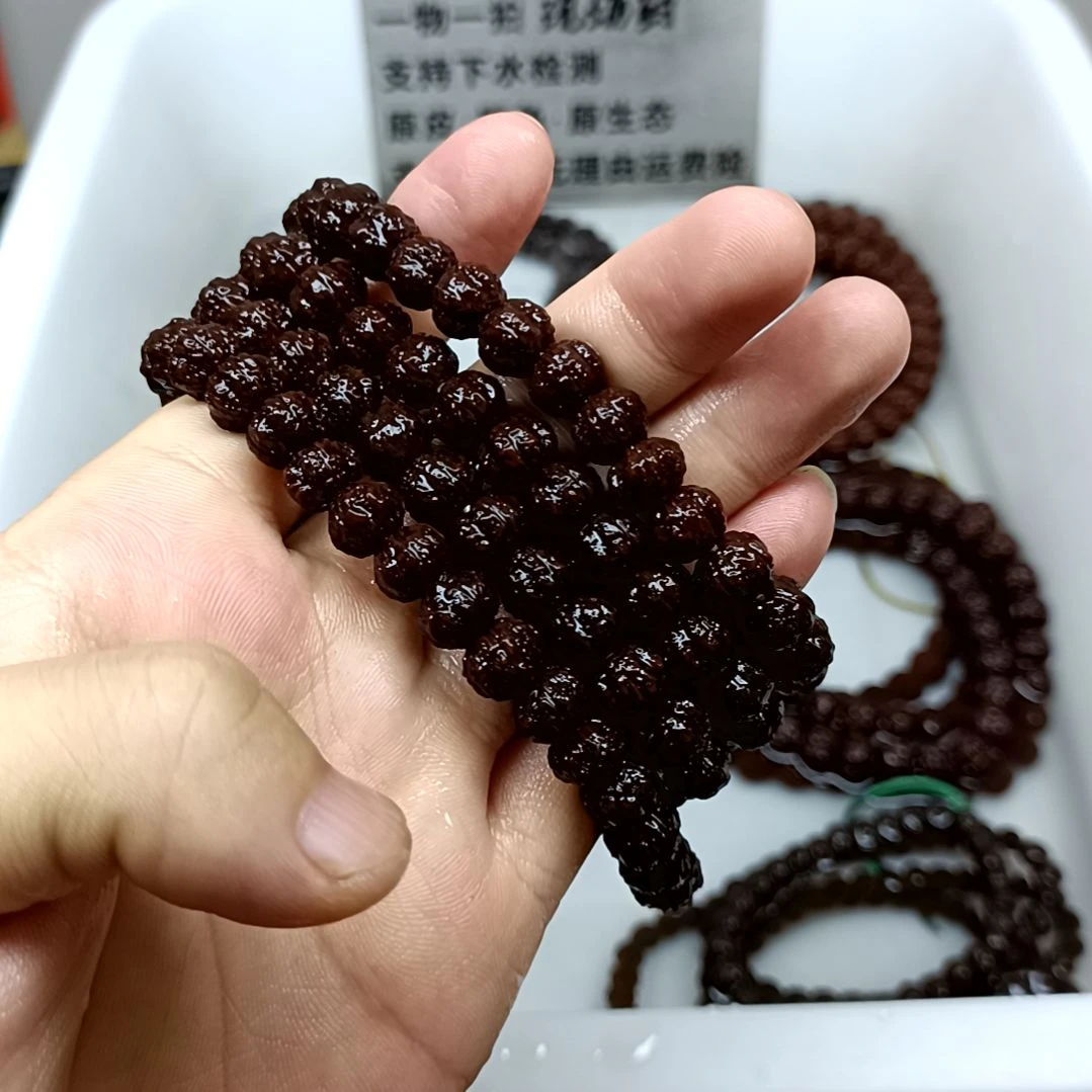 金刚菩提吊坠凹底梅花小金刚108精挑去黄尺寸89101112