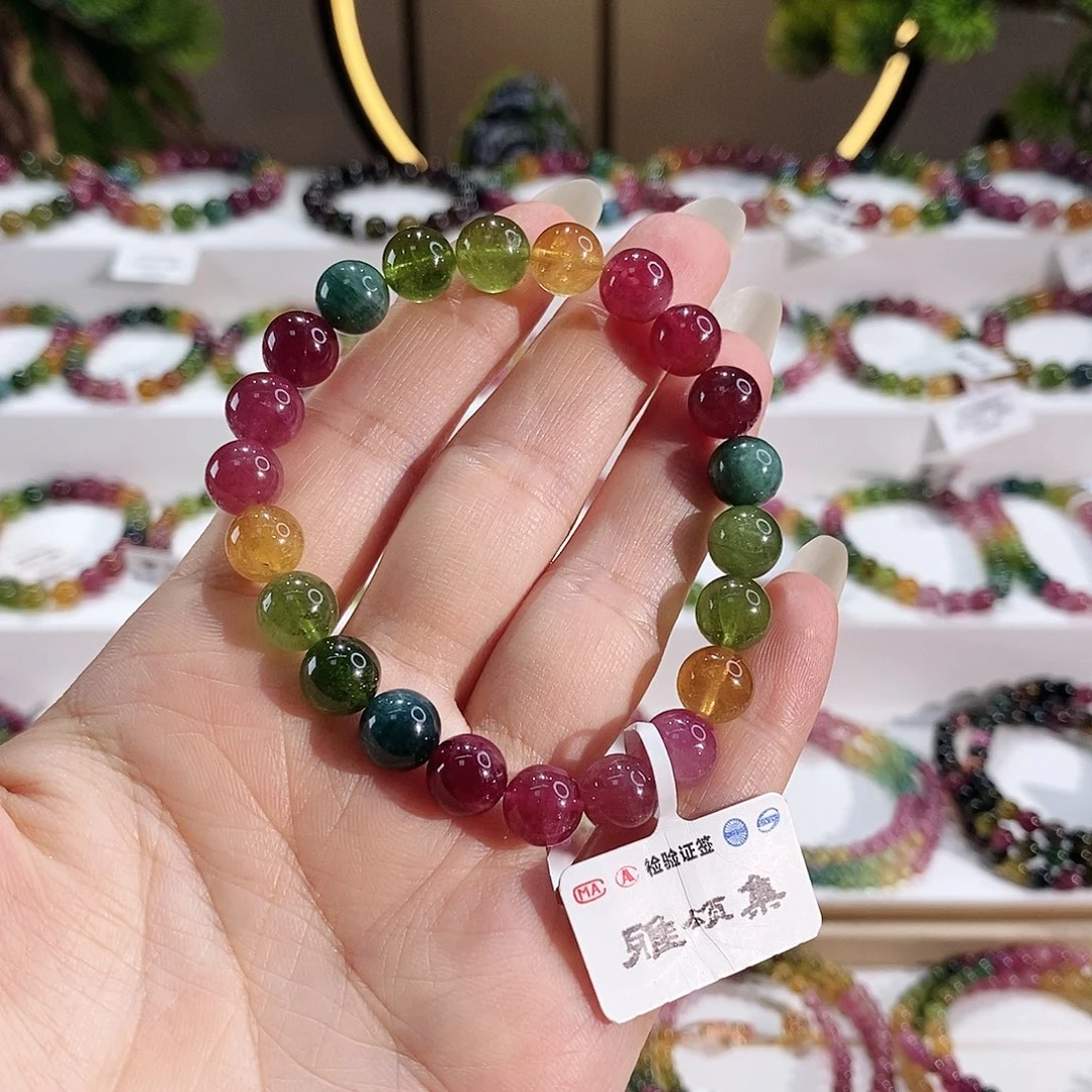 手串未镶嵌碧玺G2476素圈颜色微差
