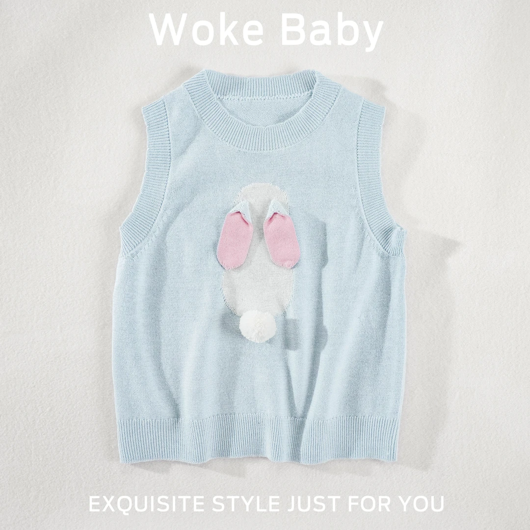 2025女童春季新款上衣复古外套毛衣F059