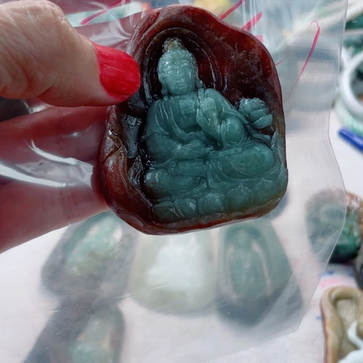 老***1定制翡翠未镶嵌毛货