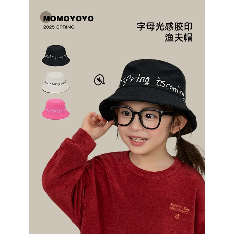 【盆帽】字母光感胶印渔夫帽 M109X
