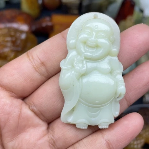 和田玉未镶嵌颈饰56