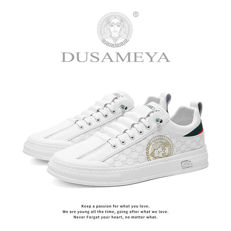 DUSAMEYA/杜莎米娅春季轻奢时尚百搭透气潮流情侣休闲板鞋6692