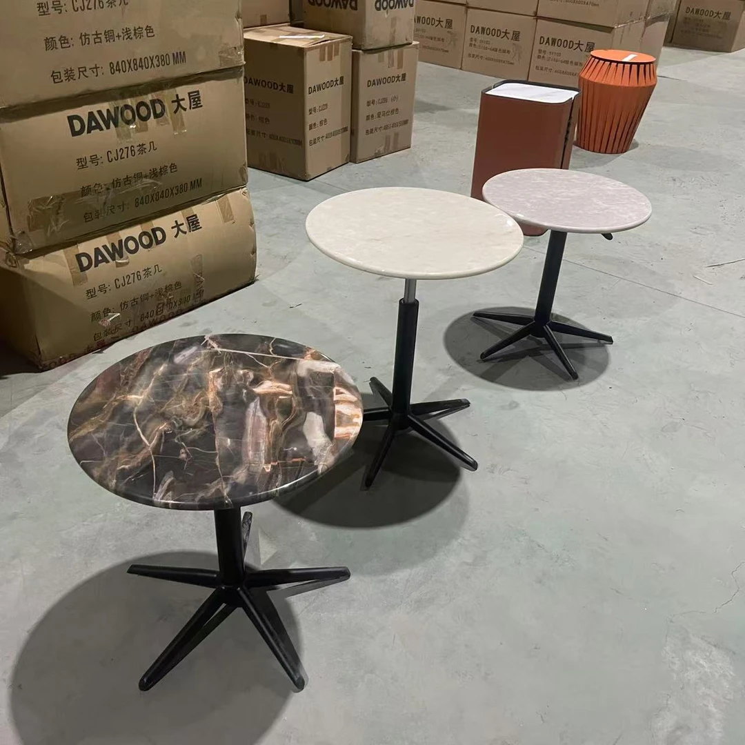 天然大理石升降几丨多功能几沙发卧室边几阳台花架（51*50*76）茶几