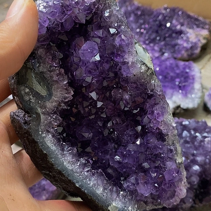 龙***S紫晶珠宝半成品未镶嵌