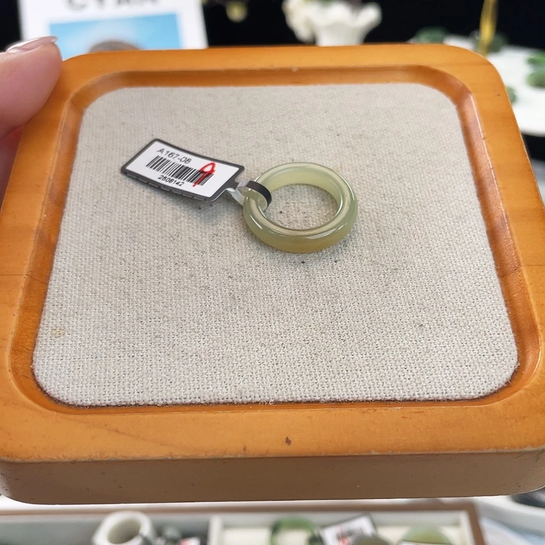 和田玉（糖玉）未镶嵌戒指Y62晴水一口糖16.3不退换