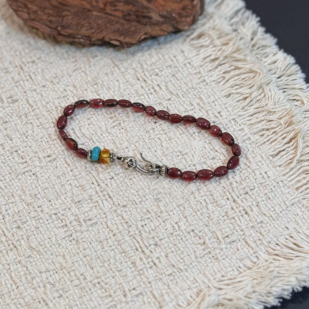 925银手链 【红樱桃】原创小众设计百搭甜美精致时尚气质红色手链