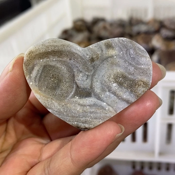 未镶嵌珠宝半成品水晶福利小爱心