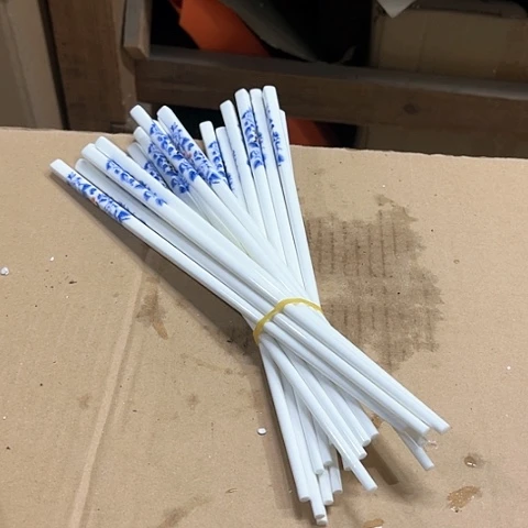 微瑕，不明火，筷子10双青花