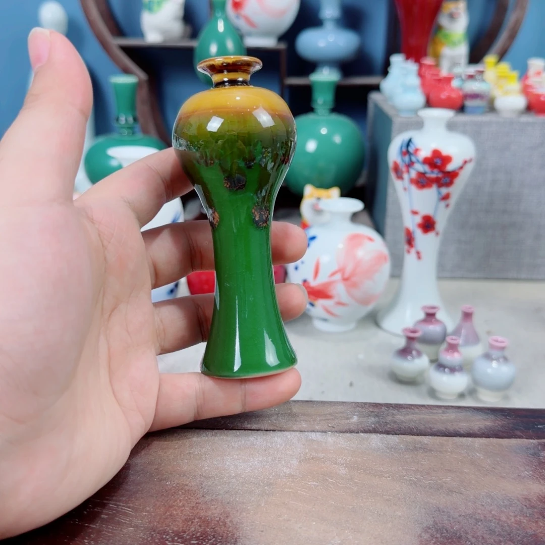 陶瓷手工小花器摆件