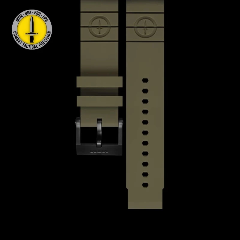 MTM Rubber Stra Green橡胶绿表带手表配件