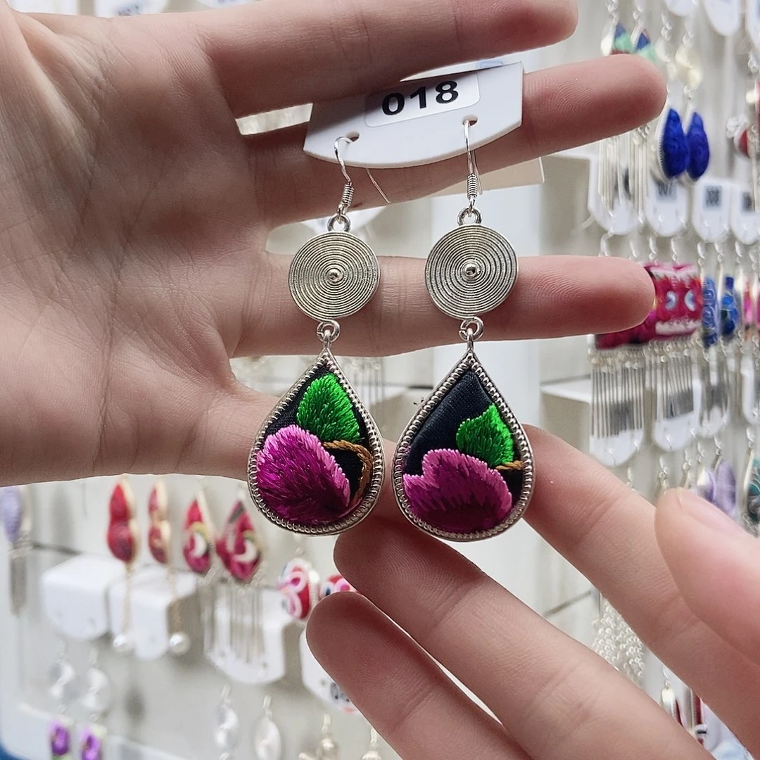 核桃手串/手链苗绣耳环