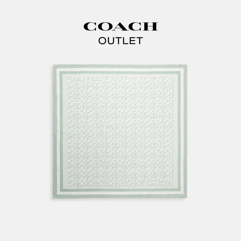 COACH/蔻驰奥莱 经典标志印花方围巾