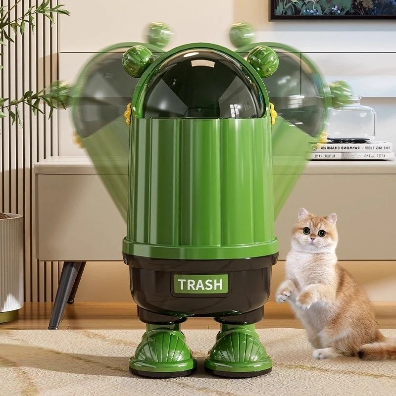 垃圾桶家用2025新款客厅轻奢高档带盖卧室卫生间高颜值大容量纸篓