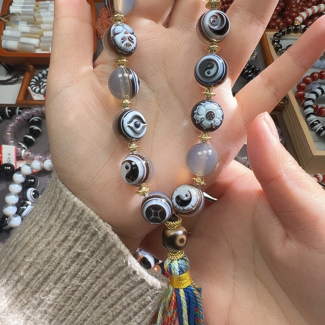玛瑙/玉髓合金手链