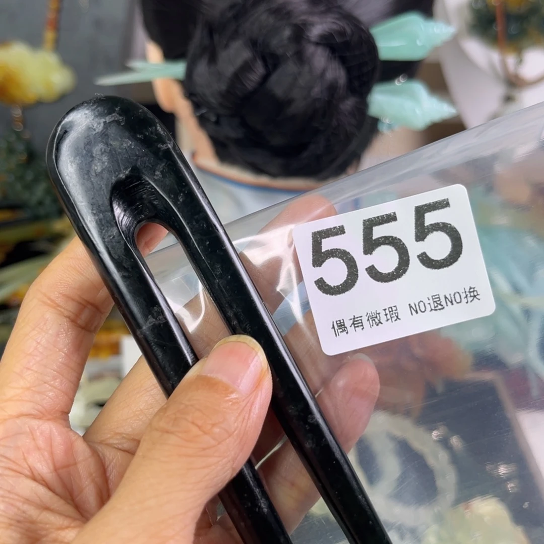 岫玉未镶嵌发饰后****࿐