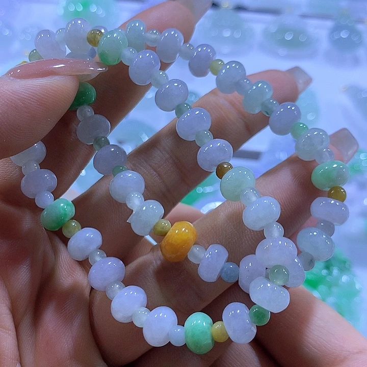翡翠未镶嵌颈饰天然翡翠A货手串多样性发货发其一