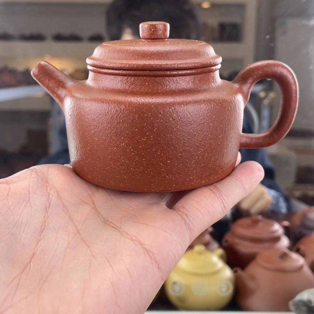 茶壶紫砂150cc红降坡茶壶