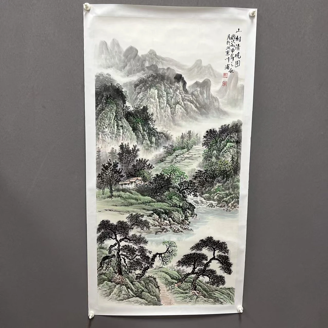 李川浦水墨山水/绘画/四尺/无装饰/竖幅2