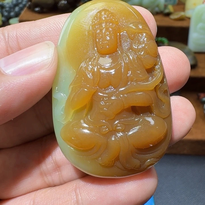 和田玉未镶嵌挂件