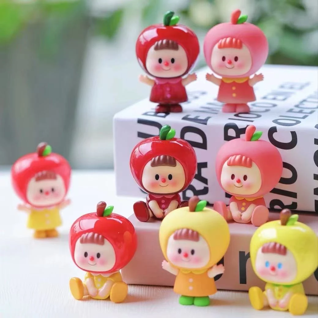 【直播拆盒】多多妹苹果多多mini系列潮玩盲盒摆件