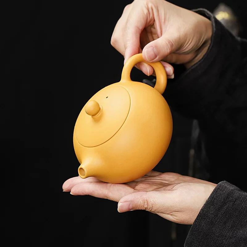 黄段泥紫砂凤鸣壶西施壶大容量泡茶壶功夫茶具家V用茶壶单壶中式